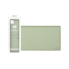 ezpz - Mantel individual pequeño, antideslizante, 100 % silicona que se adapta a la mayoría de las tronas, se enrolla, apto para lavaplatos, a partir de 4 meses (salvia)