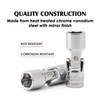 MIXPOWER 19-piece 1/4" Drive Universal Joint Socket Set, 6 Point,