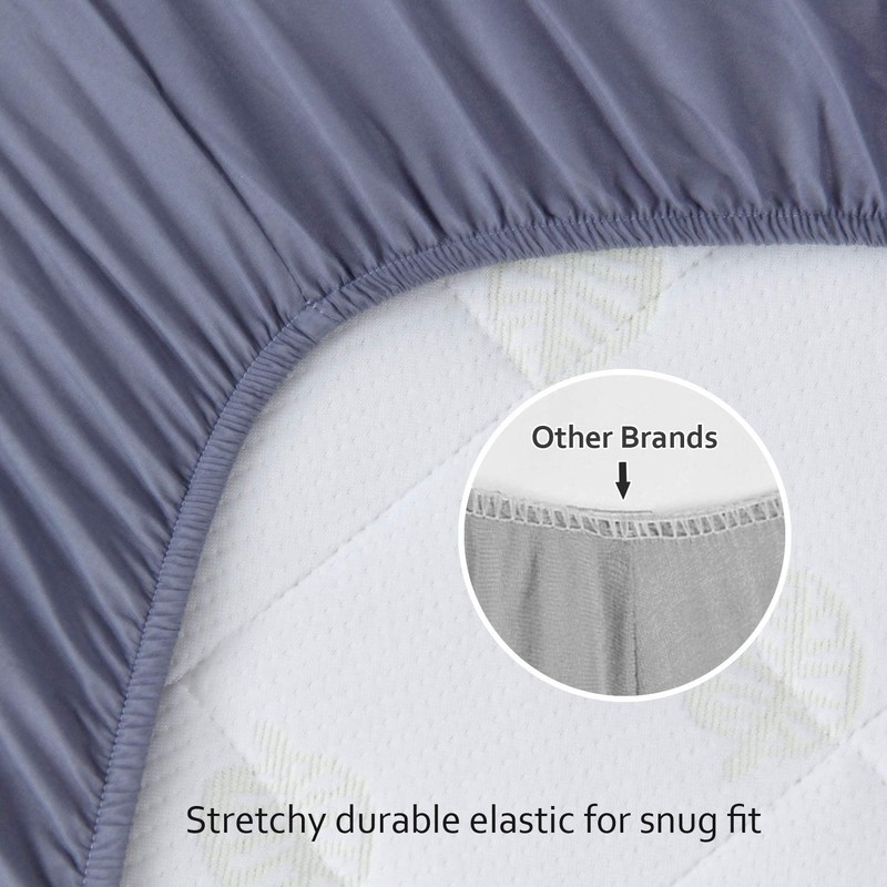 Travel Cot Sheets 95x65cm Fitted, 2 Pack Ultra Soft &