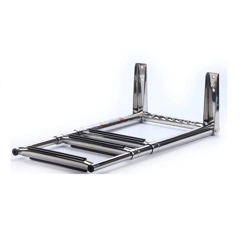 Amarine Made 3 Steps Folding Boat Ladder Telescoping Swim Boat