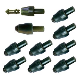 10x Quick Change Beads Camo Fishing Hooklength Instantly Shock Bead for Carp Fishing Feeder