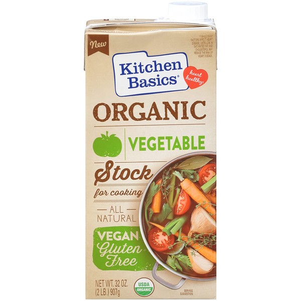 Kitchen Basics Organic Vegetable Stock,2 Pound (Pack of 12)
