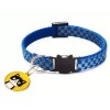 Unbranded Cat Dog Pet Collar Checkered Breakaway CatFace Charm Reflective