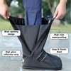 Waterproof Shoe Covers for Rain with Reflector Reusable Waterproof Rain