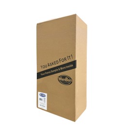 WamBam Fence No Dig Vinyl Fence Sample Kit, 4ft Tall Plain Jane / 5ft Tall Nervous Nelly Style