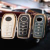 ontto 4-button Key Fob Cover with Keychain Compatible with Toyota