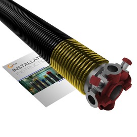 Garage Door Torsion Spring 250x2x30 for Left Side of Garage Door | Precision E-Coating 5-Year Warranty Minimum 30,000 Cycles (Red Cone)