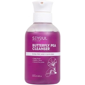SEYOUL Limpiador Facial Espumoso Butterfly Pea – Limpieza Profunda de Poros, Control de Grasa y Acné, con Extracto de Flor Butterfly Pea, Té Verde y Aloe Vera, para Piel Grasa y Sensible