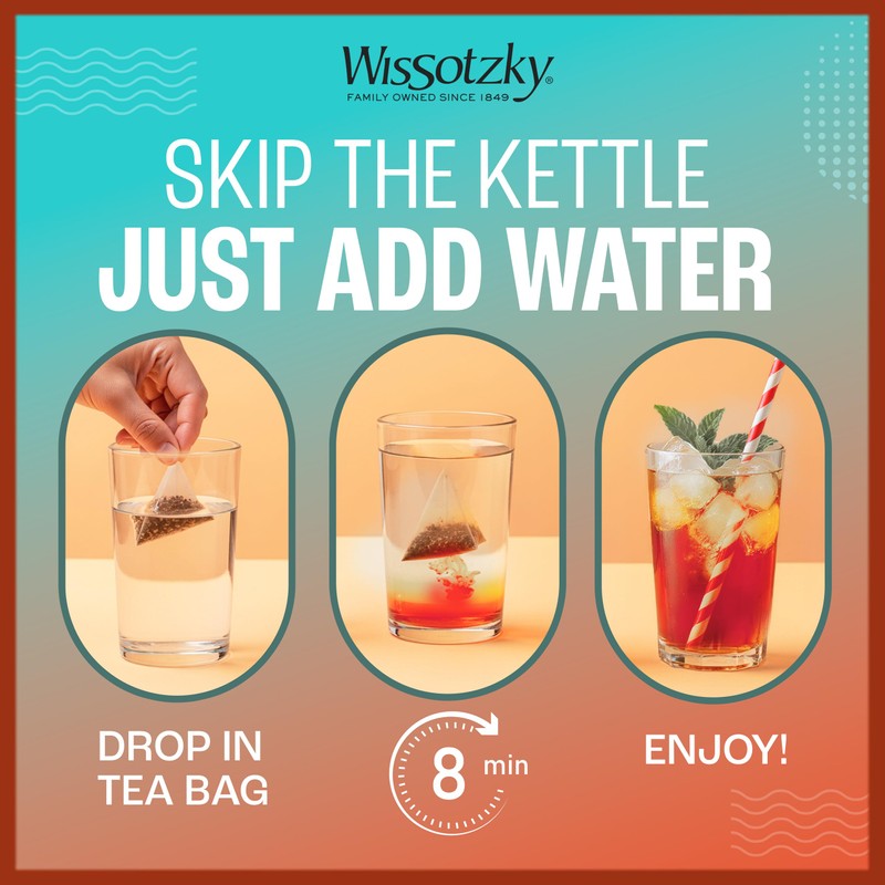 Wissotzky Cold Breeze Variety Pack, Cold Brew Iced Tea (54