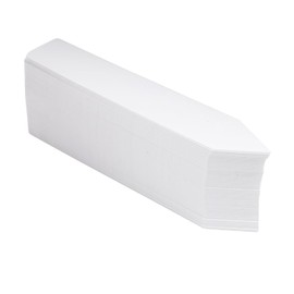 Quluxe 100 Pcs 6 Inch Seed Plant Tags Markers White Garden Labels for Seedlings Garden Plant Name Tags