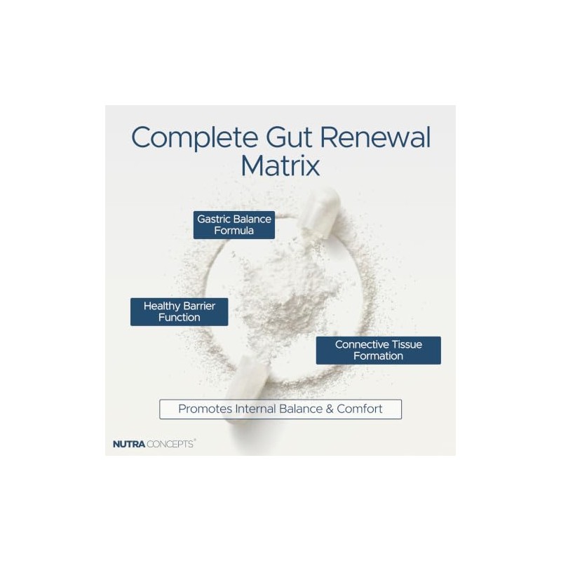 L-Glutamine Gut Complex - 90 Vegan Capsules - Gut Lining
