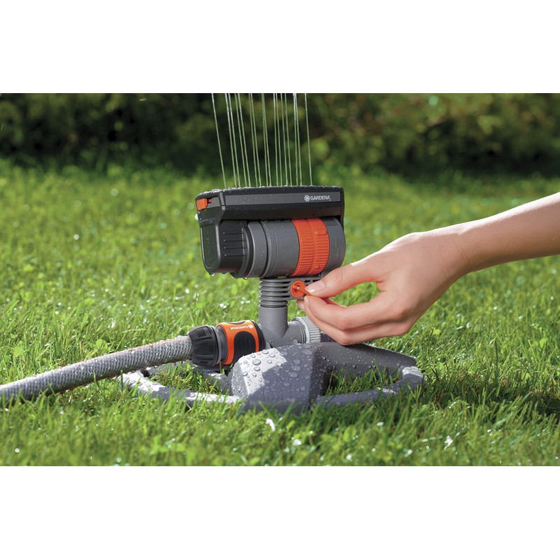 Gardena Square Sprinkler ZoomMaxx Action: Variable sprinkler for a wide