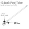 vaitarkli Universal 12" Marine Fuel Tank Pickup Tube with Strainer,