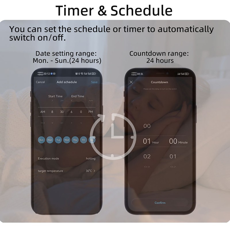 Intelligent Temperature Switch for Tuya APP Control Voice Control Smart