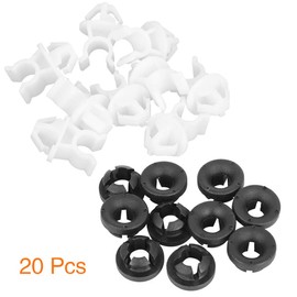 AputoXz 20pcs Hood Prop Rod Clips for Honda – Black & White Car Engine Support Rod Retainer Clip Set, Fit for Accord CRV Civic Fit City