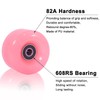 VNAKER Light Up Quad Roller Skate Wheels Set 8 Pack,