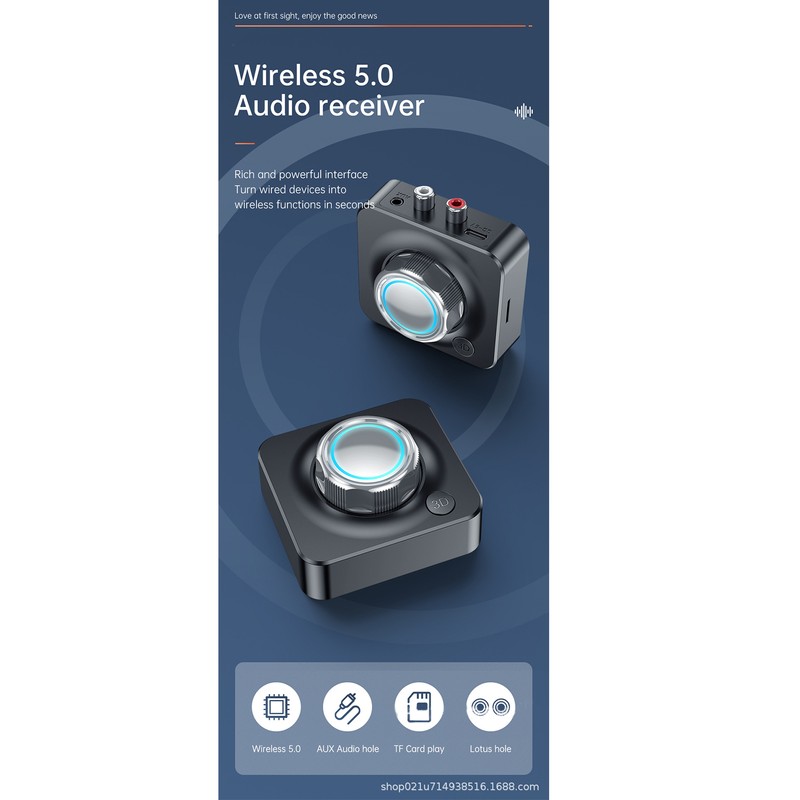 Bluetooth 5.0 Receiver DC 5V/1A Driver Free 2.4 to 2.48GHz