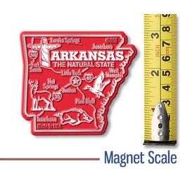 Arkansas Giant State Magnet by Classic Magnets, 3.2" x 2.9", Collectible Souvenirs Made in The USA