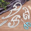 UNICRAFTALE 3 Pieces French Curve Ruler Stainless Steel Drawing Stencils