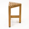 Asta Zini Solid Teak Shower/Bath/Spa Corner Foot Stool, Side Table,