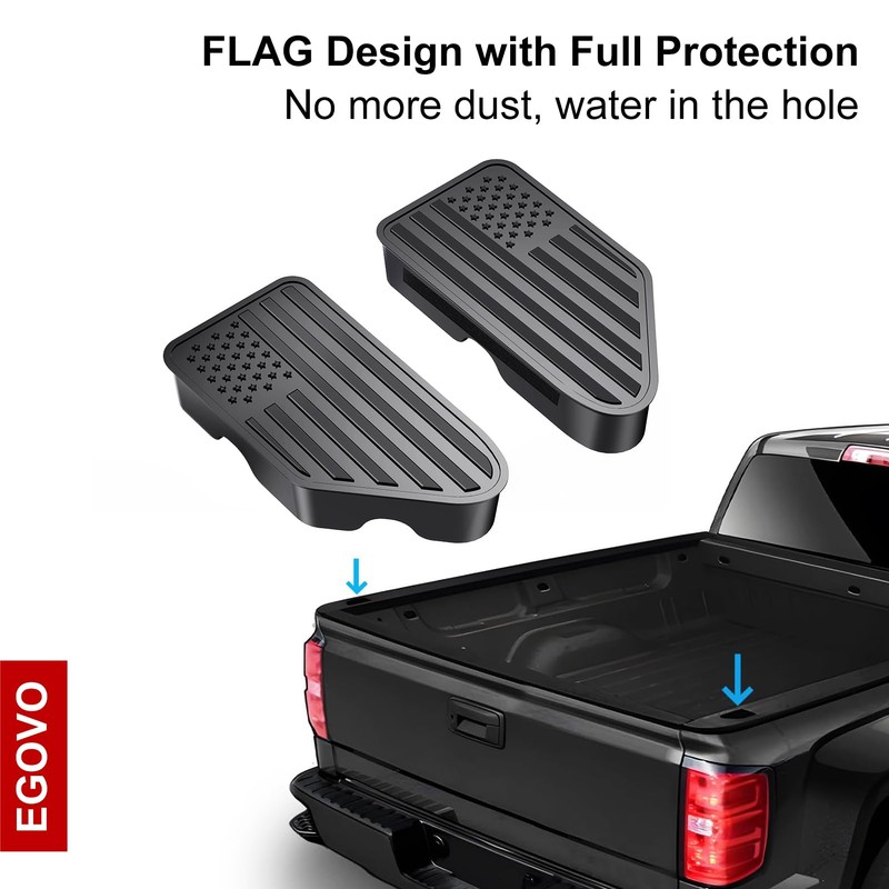 EGOVO Stake Pocket Covers for 2014-2018 GMC Sierra 1500,Chevy Silverado