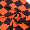 Black and Orange Check Motorcycle Neck Tube Warmer Balaclava Gaiter