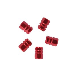 Carpoint 2216008 Valve Caps Piston - Red (5 Pieces)