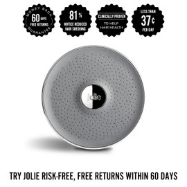 THE JOLIE FILTERED SHOWERHEAD with Shower Water Filter System- High Pressure Showerhead, Hair and Skincare Accessory to Improve Beauty and Personal Care Routine (New Modern Chrome)