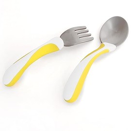 My First Cutlery Set - White & Yellow