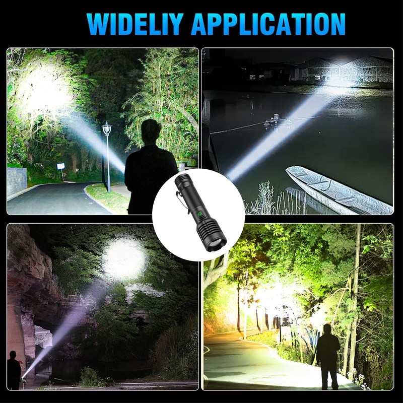 Chasinglee LED Torch, 500,000 Lumens Super Bright LED Torch -