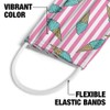 Kids Ice Cream Cones and Stripes Pattern 1-Ply Reusable Face