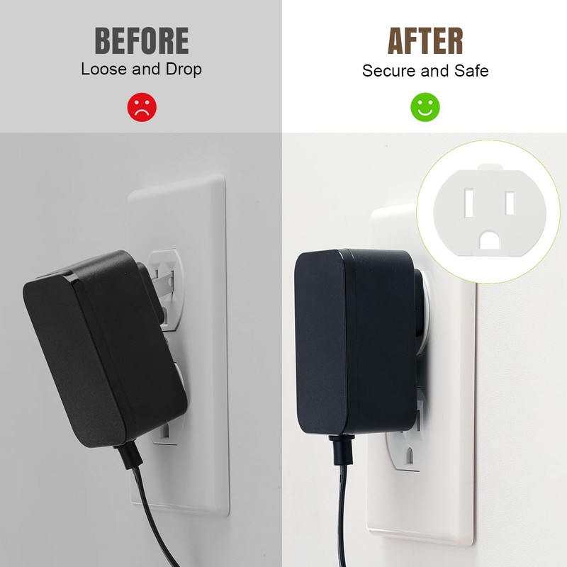 Lenink Loose Outlet Plug Fix, 12 Pack Plastic Snug Socket