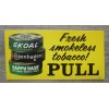 COPENHAGEN SKOAL HAPPY DAYS STACKED CAN PULL-PUSH STICKER 70'S 6X3"