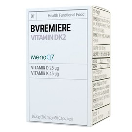 Breemire Vitamin DK2 Vitamin D3 & K2, 1 box, 60 tablets / 브리미어 비타민 DK2 비타민 D3 & K2, 1박스, 60정