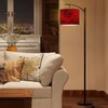 BVCAHSAW Arc Floor Lamp Black red Abstract Toned Fiery Effect