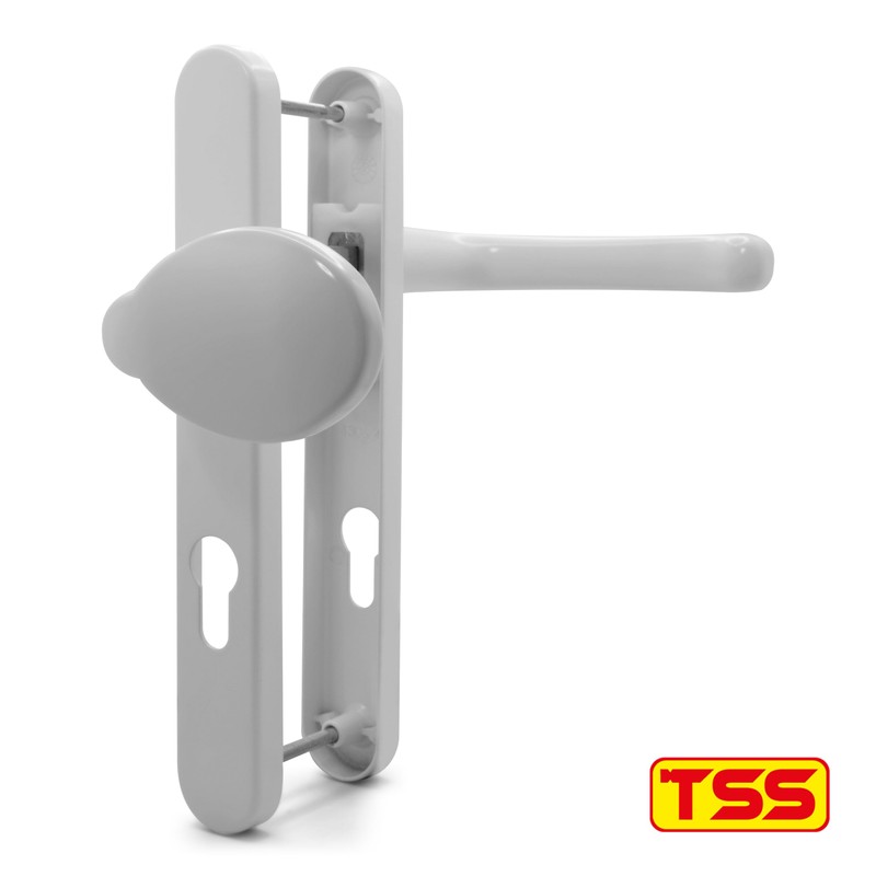 TSS UPVC Door Handle Set- Lever Moveable Pad - 92mm