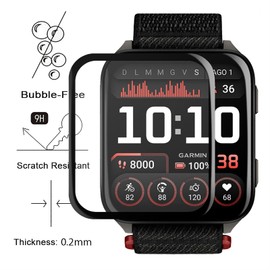 GIOPUEY 3 Pack Screen Protector for Garmin Venu X1, [Full Coverage] Composite material Screen Protective Film, [Anti-Bubble] [Wear-resistant] - Transparent