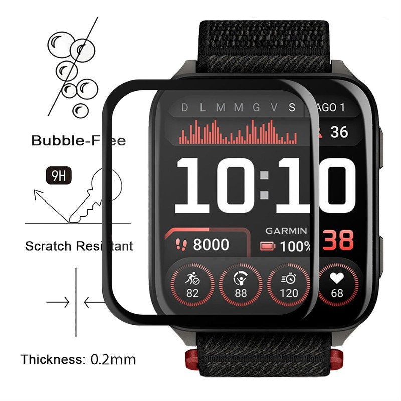 GIOPUEY 3 Pack Screen Protector for Garmin Venu X1, [Full