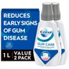 Crest 33.8 Oz Gum Care Mouthwash Pack of 2 Alcohol