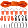 Kayak Deck Rigging Kit 1/4" 9.8' Bungee Cord with 6