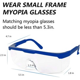 mozeeda 5 PACKS Safety Glasses Goggles, Men Women Clear Anti-fog UV400 Protection Eyeglasses Adjustable Temples ANSI Z87 Eyewear Protection Anti-Scratch Eye Shields for Industrial Work