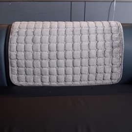MDSASFD Velvet Couch Cover, Washable Sectional Sofa Cover, Anti Slip Sofa Slipcover for 3 Cushion Couch Sofa L Shaped Armrest Backrest, Furniture Protector Covers for Pets Kids(Dark Grey, Only 1 PCS)