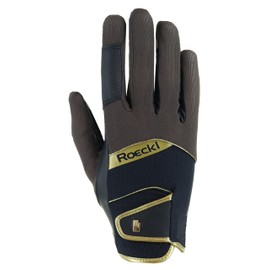 Roeckl Sports Millero Riding Gloves, Leisure Summer Gloves, Brown/Black 9