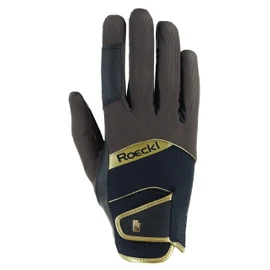 Roeckl Sports Millero Riding Gloves, Leisure Summer Gloves, Brown/Black 9