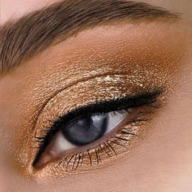 Liquid Eyeshadows, Long-lasting Liquid Glitter-Eyeshadows Colorful Eye Shadows for Eye-Makeup (Orange Brown)