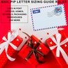 Mail Size Guide Ruler, Post Office Letter Size Gauge for