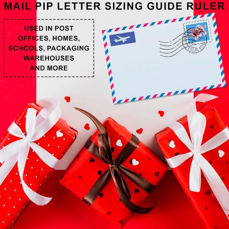 Mail Size Guide Ruler, Post Office Letter Size Gauge for