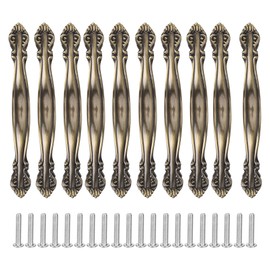 10 Sets Bronze Tone Handle Pull Cabinet Hardware for Dresser Drawer Wardrobe Home Office