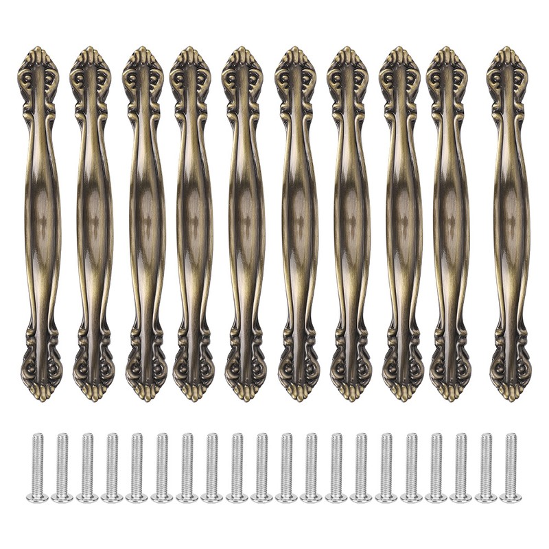 10 Sets Bronze Tone Handle Pull Cabinet Hardware for Dresser