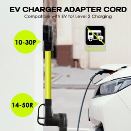 Campzlly EV Charger Adapter Cord, NEMA 10-30P to 14-50R Adapter, 30Amp Dryer Plug to 4 Prong Female, Compatible with EV for Level 2 Charging, STW 10 AGW, ETL Listed